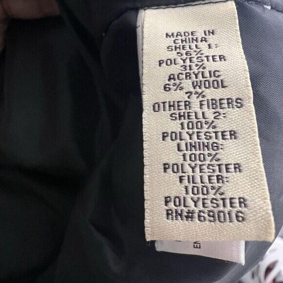 Ruff Hewn Puffer Vest With Sweater Top cool Ruffhewn black jacket plus 3X. - Picture 7 of 8